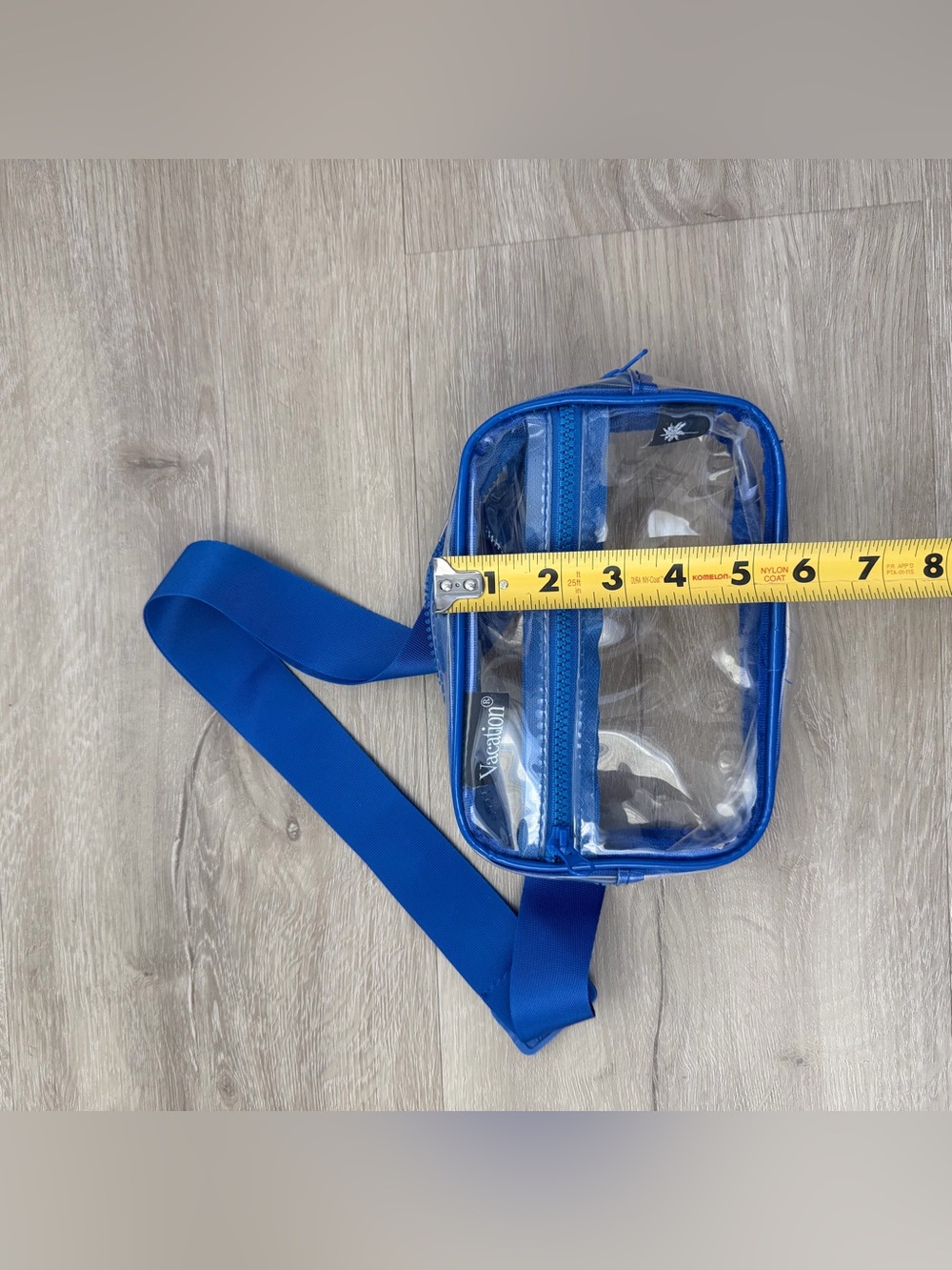 Vacation Sunscreen Blue Clear Fanny Pack View 4
